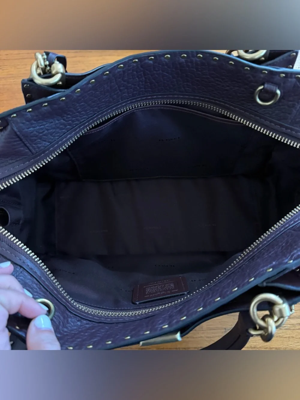 Coach Dreamer 36 with Rivets in Oxblood 31020 - Picture 7 of 9